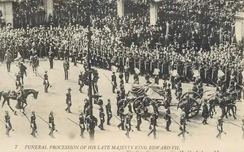 UK England funeral procession of his late Majesty King Edward VII