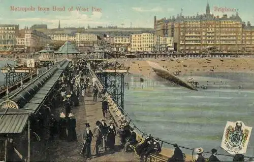 UK England Brighton metropole from head of west pier