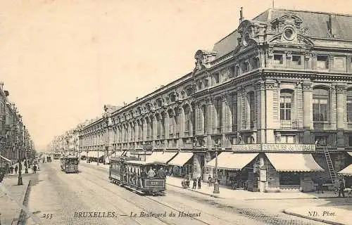 Belgium Brussels le boulevard du Hainaut tram