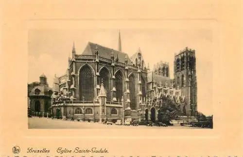 Belgium Brussels eglise Sainte Gudule