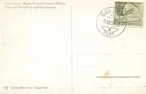 Switzerland Parsenn route Weissfluhjock