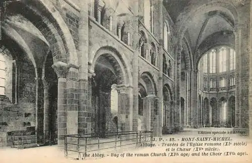 France Mont Saint Michel abbaye bay of the roman church