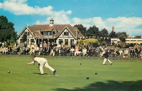Uk England Sussex Worthington bowling at beach house park