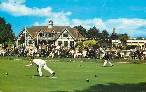Uk England Sussex Worthington bowling at beach house park