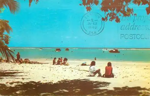 Barbados sunset 1980 Worthing beach
