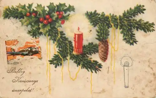 Postcard Christmas  card