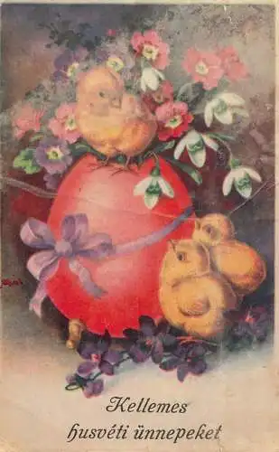 Postcard Easter card