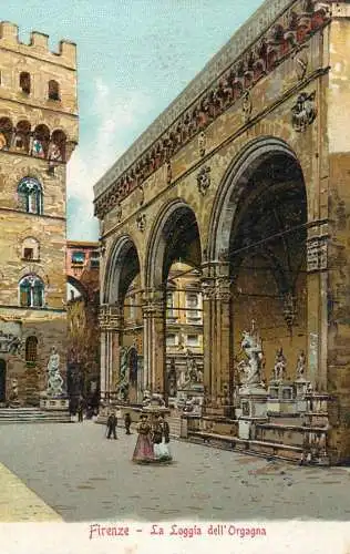 Italy Florence la loggia dell'Orgagna