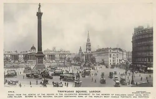 England London Trafalgar Square showing Nelson's Column