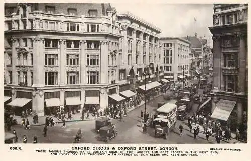 England London Oxford Circus & Oxford Street city view