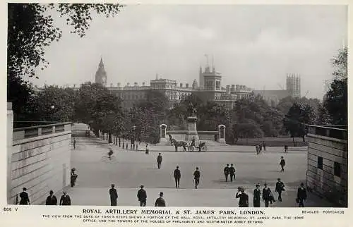 England London Royal Artillery Memorial & St James' Park