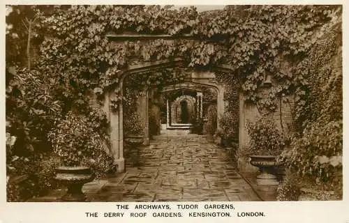 England London Kensington - the Archways, Tudor Gardens & The Derry Roof Gardens