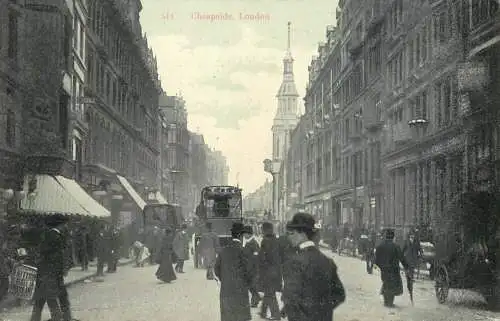 England London Cheapside types and scenes detail aspect