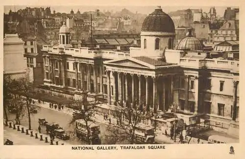 England London Trafalgar Square National Gallery general view