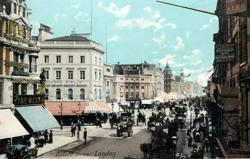 England London Oxford Street illustration