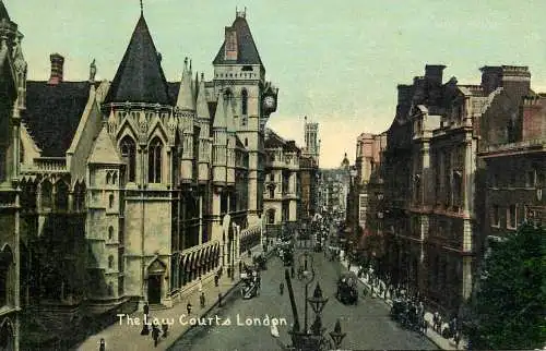 England London Law Court illustration