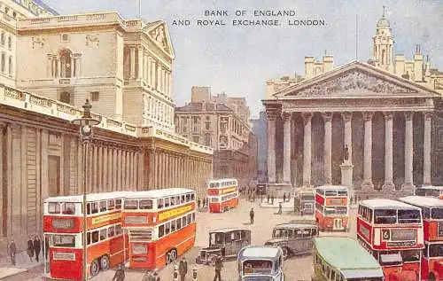 England Bank of England & Royal Exchange London