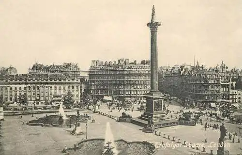 England London Trafalgar Square view