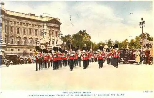 England London Buckingham Palace - Guards Band leaving palace after Changing the Guard ceremony