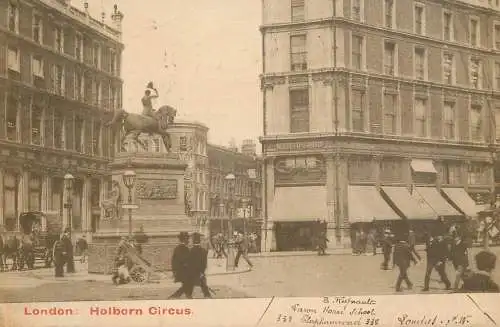 England London Holborn Circus statue monument