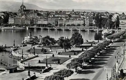Switzerland Geneve quai du Mont Blanc
