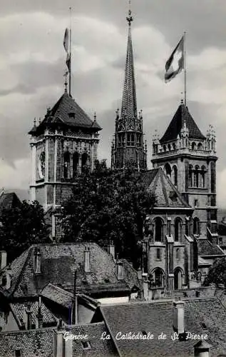 Switzerland Geneva la cathedrale de St. Pierre