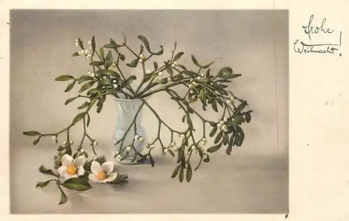 cpa fantaisie embossed flower vase