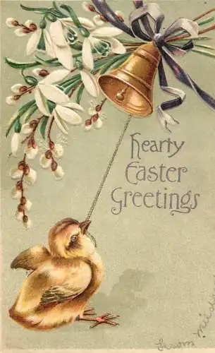 cpa fantaisie gauffré / embossed novelty Easter greetings