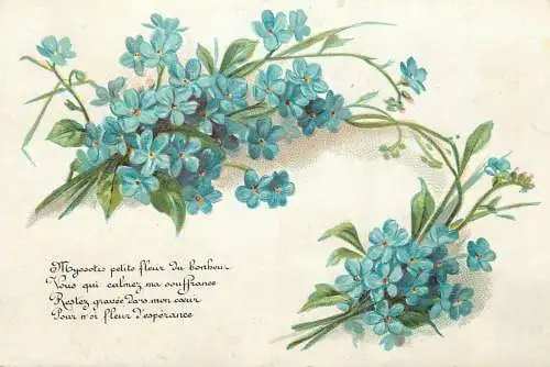 cpa fantaisie gauffré / embossed novelty flowers