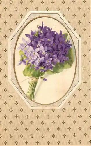 cpa fantaisie gauffré / embossed novelty flower bouquet