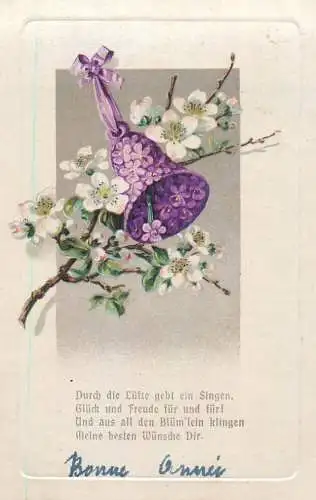 cpa fantaisie gauffré / embossed novelty Bonne annee