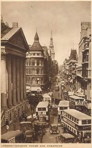 England London Mansion House & Cheapside traffic aspect