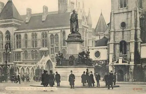 England London Gladsone statue in the Strand