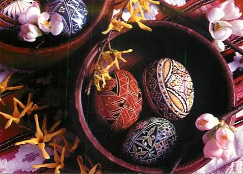 Holiday Easter egg basket Romania