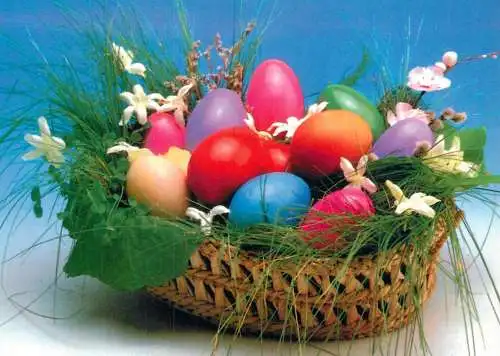 Holiday Easter egg basket Romania
