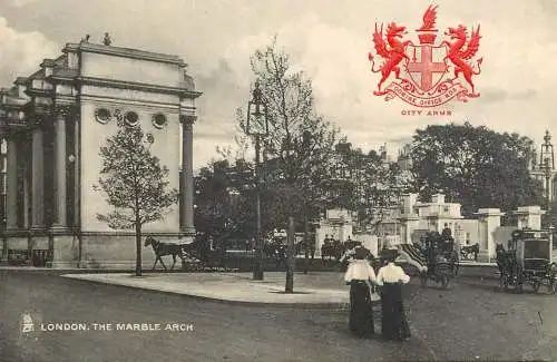 England London Marble Arch Raphael Tuck & Sons "Heraldic View" post card