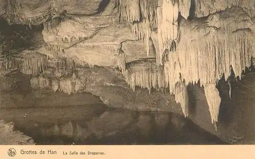 Belgium Grottes de Han la salle des draperies