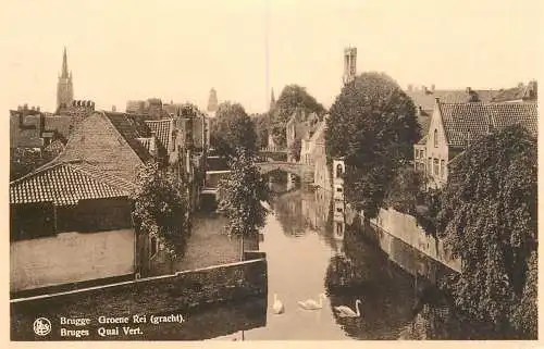 Belgium Brugge quai vert