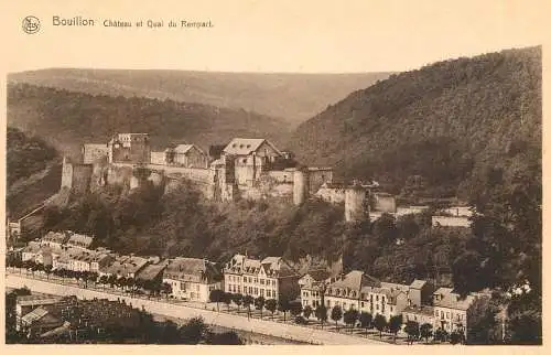 Belgium Bouillon chateau et quai du Rempart