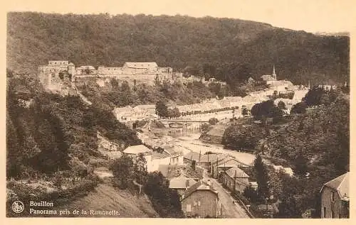 Belgium Bouillon panorama de la Ramonette