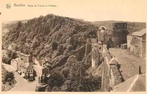 Belgium Bouillon route de France et chateau
