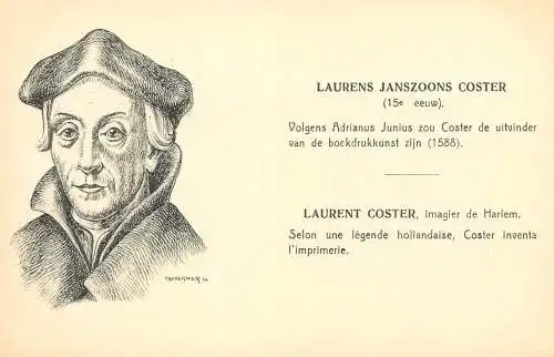 Famous people Laurens Janszoons Coster