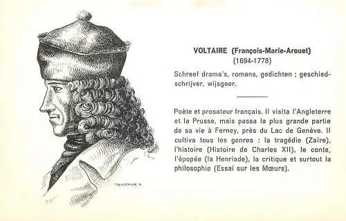 Famous people Voltaire Francois Marie Arouet