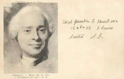 Famous people D'Alembert musee de la Tour a Saint Quentin