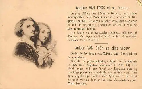 Famous people Antoine Van Dyck et sa femme