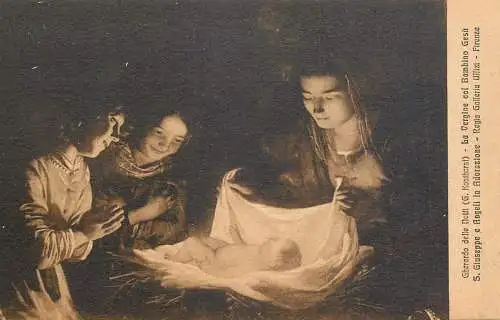 Paintings Gherardo delle Notti G. Konthorst la vergine col Bambino Gesu Uffizi Firenze