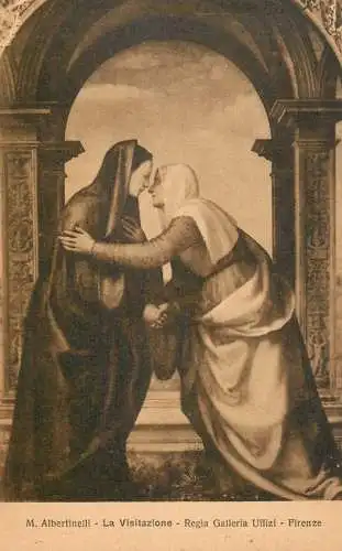 Paintings M. Albertinelli La Vizitazione Uffizi Firenze