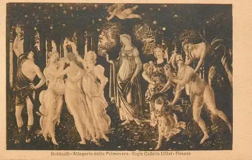 Paintings Botiticelli Allegoria della Primavera  II Pitti Firenze