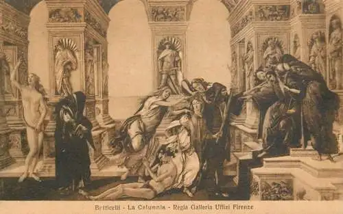 Paintings Botiticelli La Calunnia  II Pitti Firenze