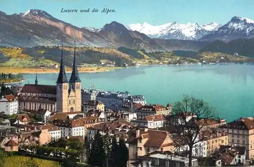 Switzerland Luzern und die Alpen